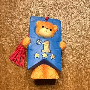 Lucy and Me #1 Bear blue ribbon figurine